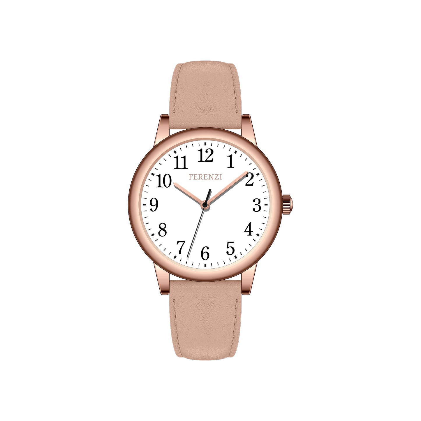 Feminine Analog Watch Easy Reader | Ferenzi FZ23901