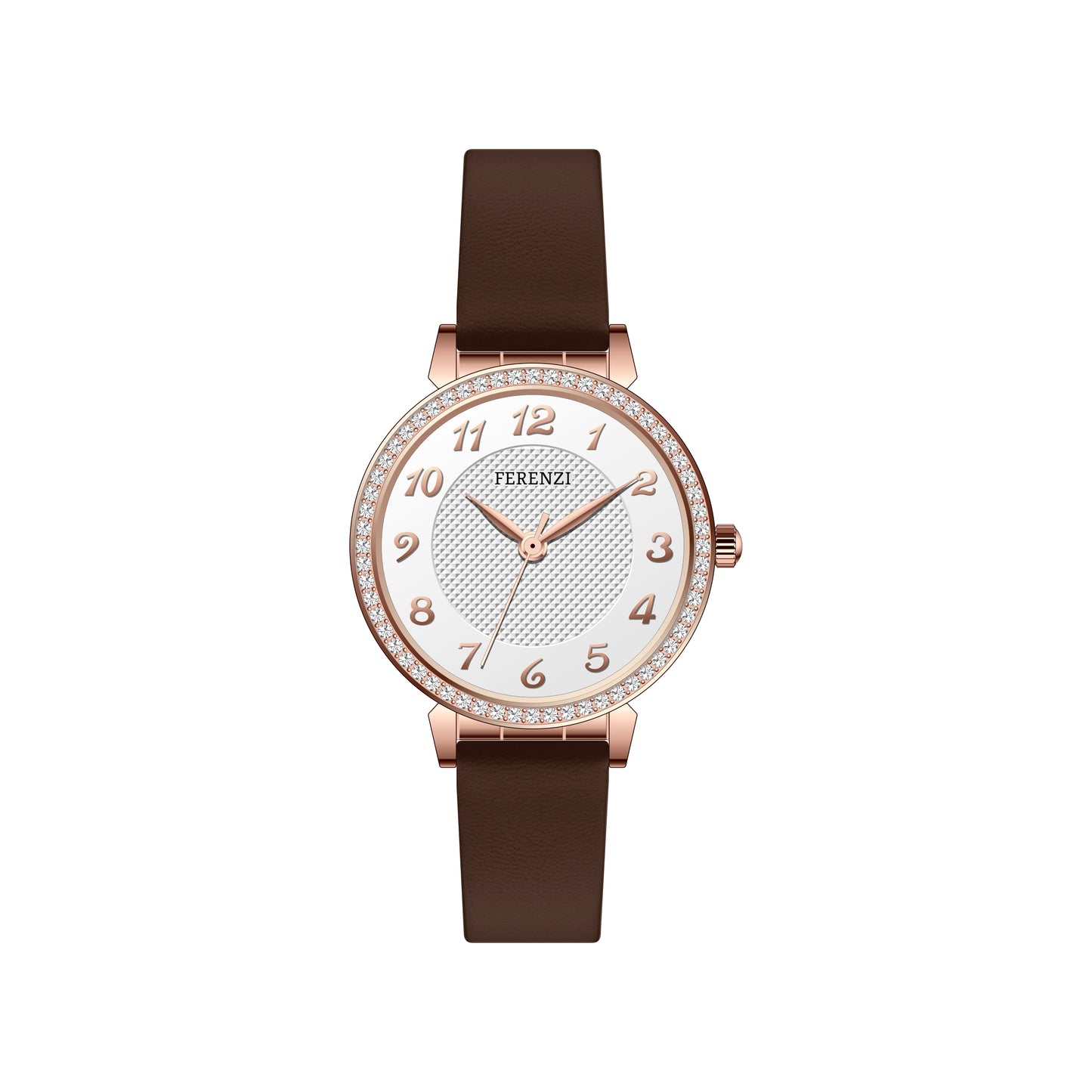 Feminine Analog Watch Easy Reader | Ferenzi FZ23802