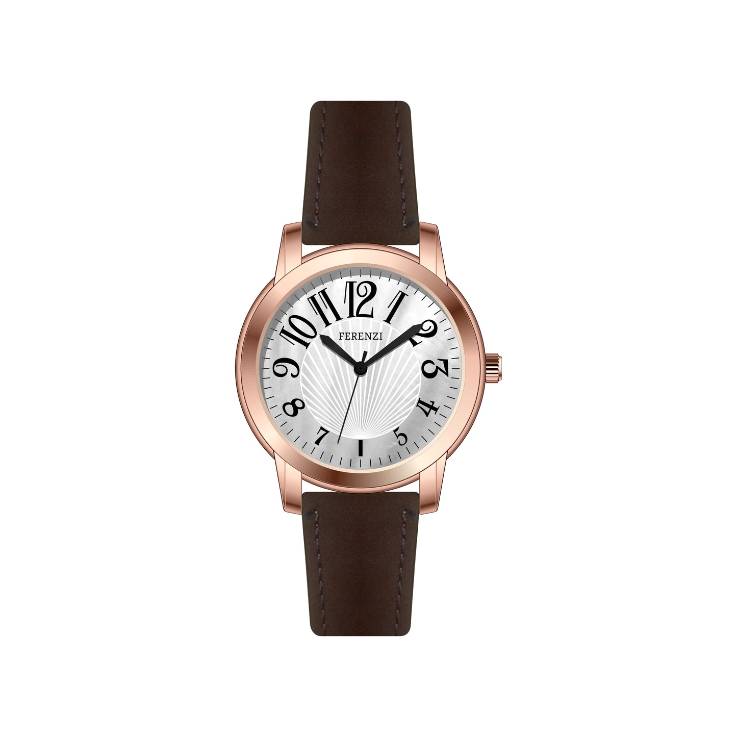 Feminine Analog Watch Easy Reader | Ferenzi FZ23701