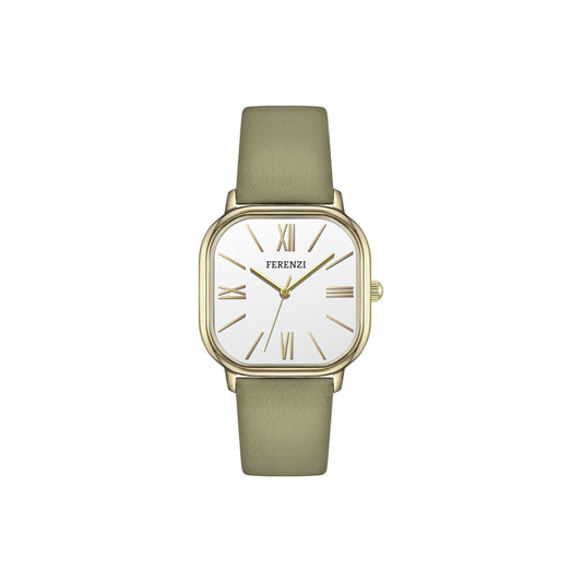 Feminine Analog Watch Easy Reader | Ferenzi FZ24101
