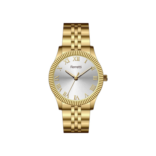 Minimalist Stainless Steel Womens Watch FT20101